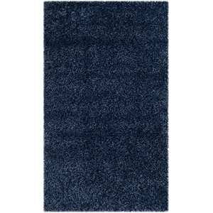Safavieh California Shag 2'3&quot X 5' Power Loomed Rug in Navy