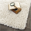 Safavieh Shag 9' Square Hand Tufted Acrylic Rug in White