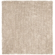 Safavieh Shag 9' Square Hand Tufted Acrylic Rug in Taupe