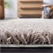 Safavieh Shag 9' Square Hand Tufted Acrylic Rug in Taupe