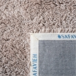 Safavieh Shag 9' Square Hand Tufted Acrylic Rug in Taupe