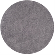 Safavieh Shag 8' Round Hand Tufted Acrylic Rug in Gray