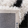 Safavieh Shag 3' X 5' Hand Tufted Acrylic Rug in Ivory and Black