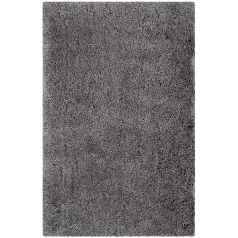 Safavieh Arctic Shag 3' X 5' Sheep Shaped Hand Tufted Rug in Gray