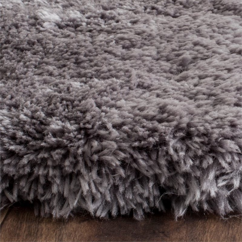 Safavieh Arctic Shag 3' X 5' Sheep Shaped Hand Tufted Rug in Gray