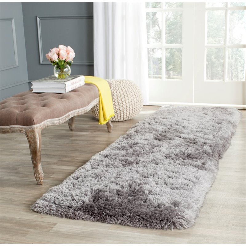 Safavieh Arctic Shag 5' X 7' Sheep Shaped Hand Tufted Rug in Gray