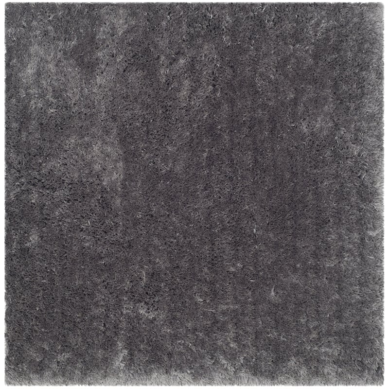 Safavieh Arctic Shag 5' Square Hand Tufted Rug in Gray