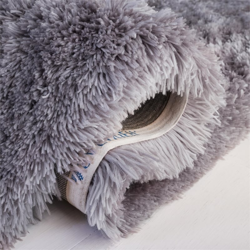 Safavieh Arctic Shag 5' Square Hand Tufted Rug in Gray