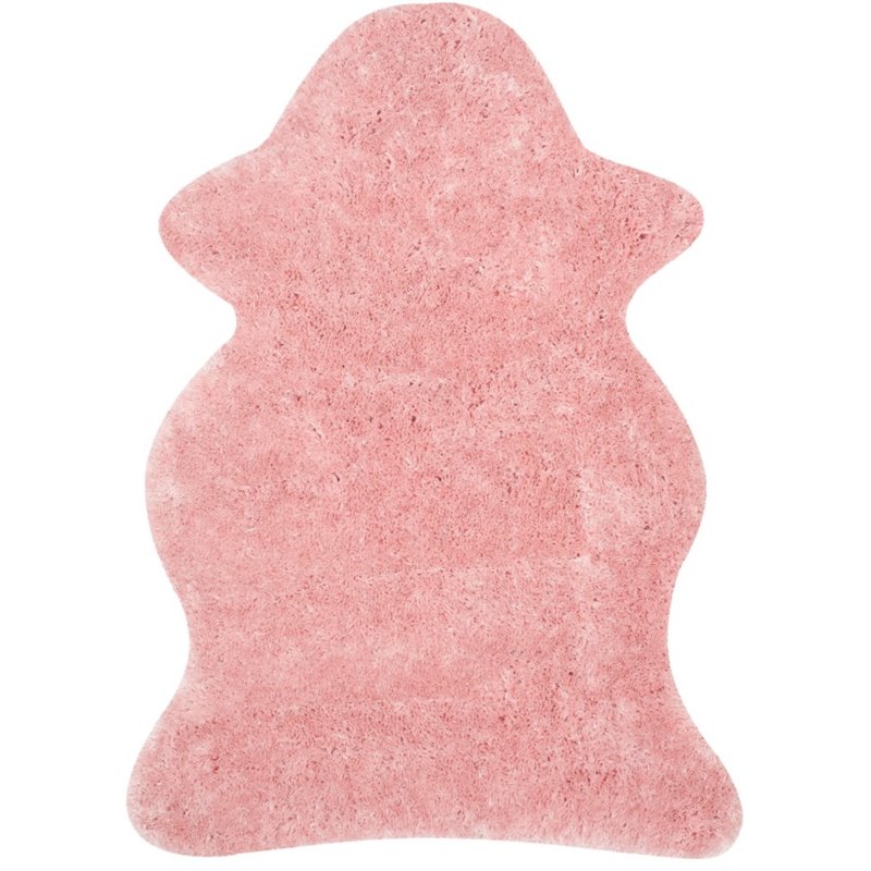 Safavieh Arctic Shag 5' X 7' Sheep Shaped Hand Tufted Rug in Pink