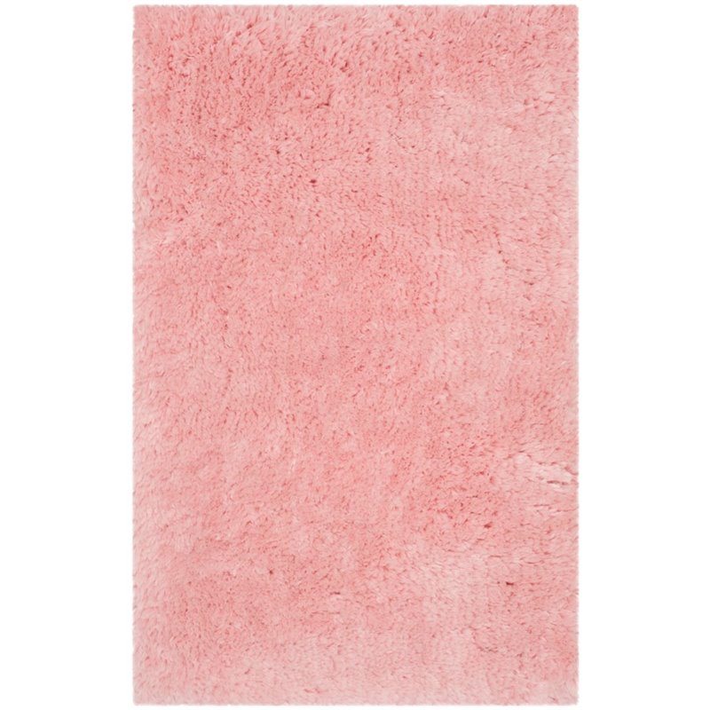 Safavieh Arctic Shag 7' X 10' Sheep Shaped Hand Tufted Rug in Pink