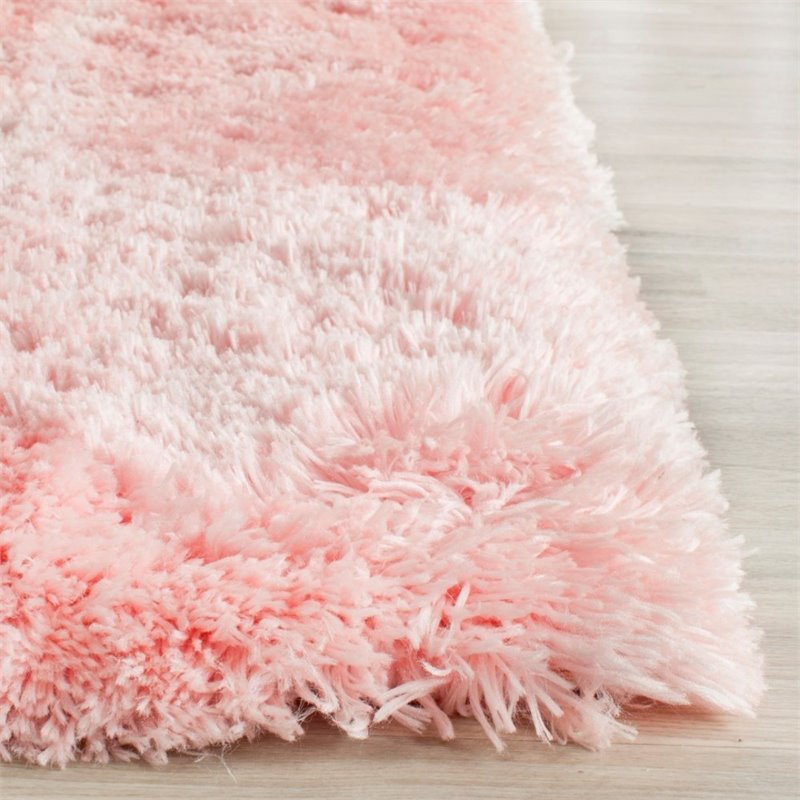 Safavieh Arctic Shag 7' X 10' Sheep Shaped Hand Tufted Rug in Pink