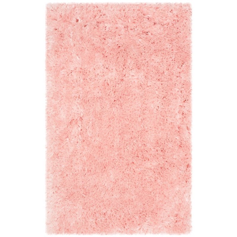 Safavieh Arctic Shag 7' X 10' Sheep Shaped Hand Tufted Rug in Pink