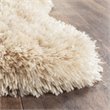 Safavieh Arctic Shag 4' X 6' Sheep Shaped Hand Tufted Rug in Beige