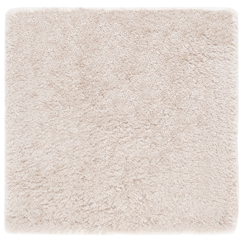 Safavieh Arctic Shag 5' Square Hand Tufted Rug in Beige