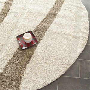 Safavieh Florida Shag 4' Round Power Loomed Rug