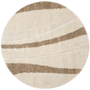 Safavieh Florida Shag 4' Round Power Loomed Rug