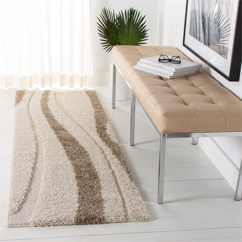 Safavieh Florida Shag 5' Round Power Loomed Rug