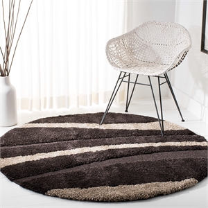 Safavieh Florida Shag 5' Round Power Loomed Rug
