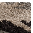 Safavieh Florida Shag 5' Square Power Loomed Rug in Beige