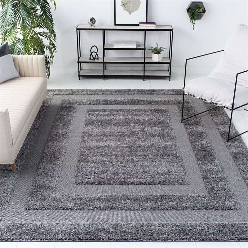 safavieh florida shag 5' square power loomed rug
