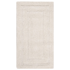 Safavieh Florida Shag 2'3&quot X 4' Power Loomed Rug in Beige and Beige
