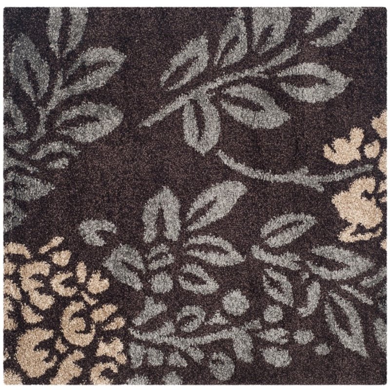 Safavieh Florida Shag 4' Round Power Loomed Rug