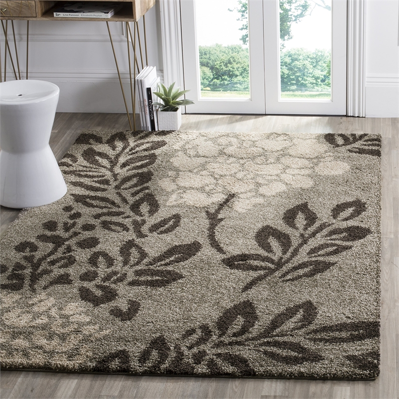 Safavieh Florida Shag 4' Square Power Loomed Rug