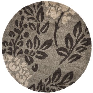 Safavieh Florida Shag 5' Round Power Loomed Rug
