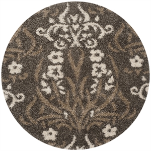 Safavieh Florida Shag 5' Round Power Loomed Rug