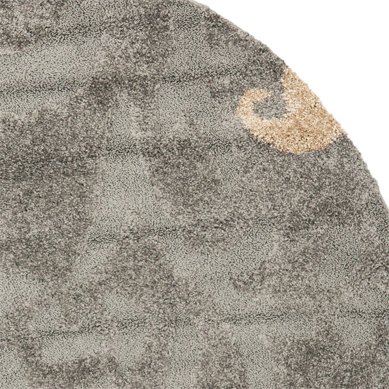 Safavieh Florida Shag 4' Round Power Loomed Rug