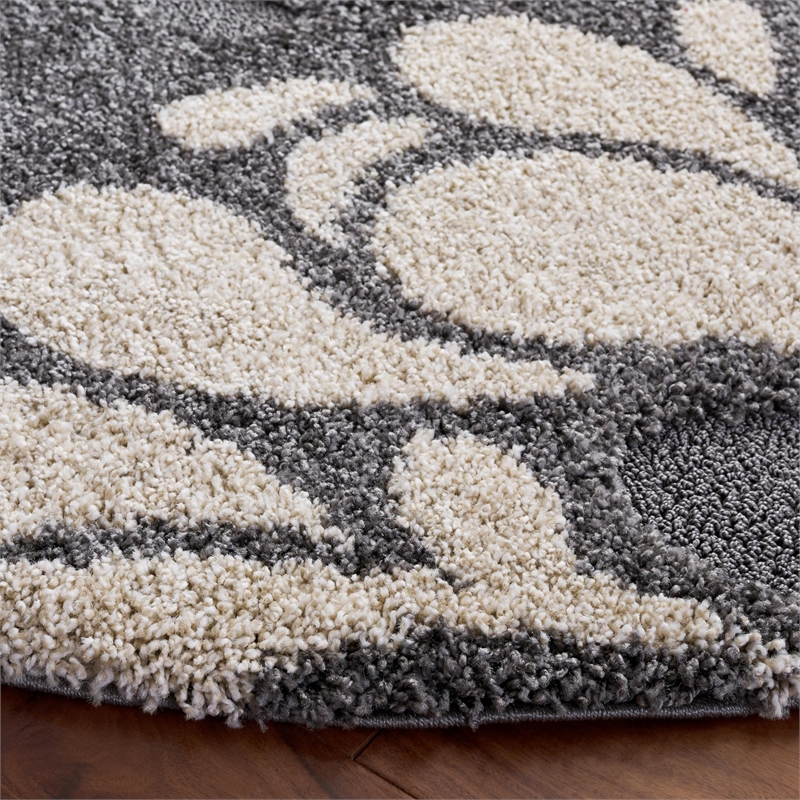 Safavieh Florida Shag 4' Round Power Loomed Rug