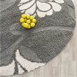 Safavieh Florida Shag 4' Round Power Loomed Rug