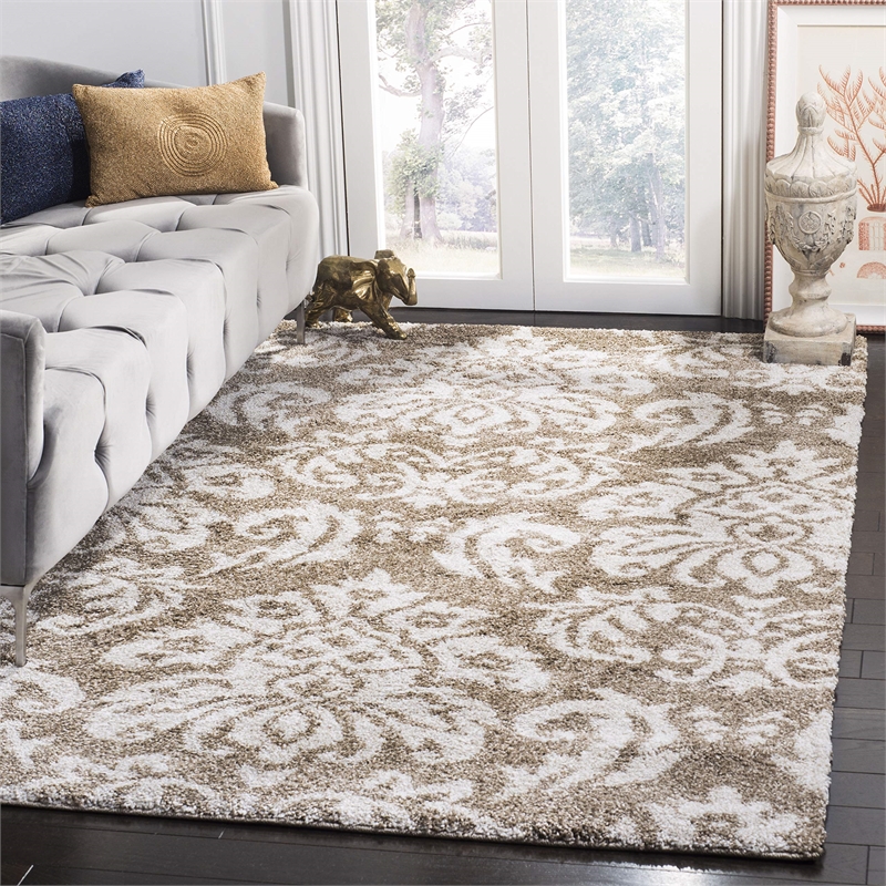 Safavieh Florida Shag 4' Square Power Loomed Rug