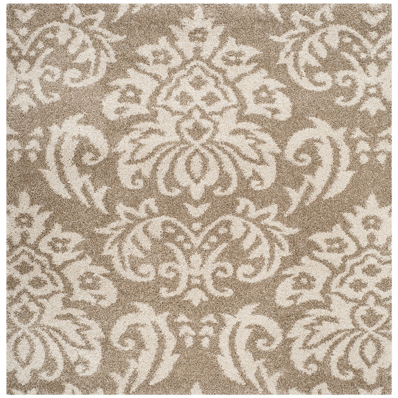 Safavieh Florida Shag 4' Square Power Loomed Rug