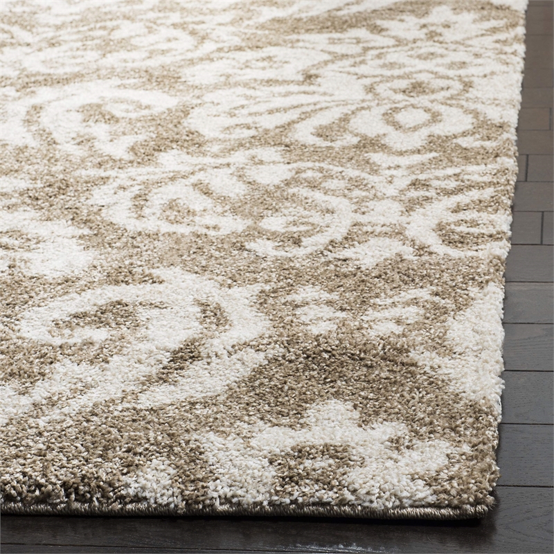 Safavieh Florida Shag 4' Square Power Loomed Rug