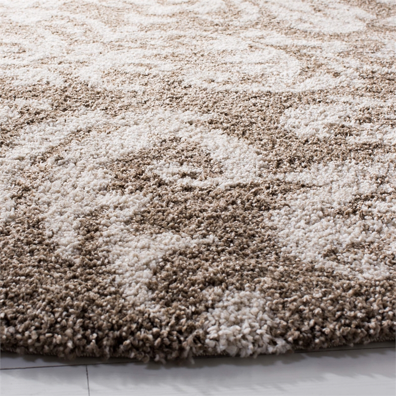 Safavieh Florida Shag 5' Round Power Loomed Rug