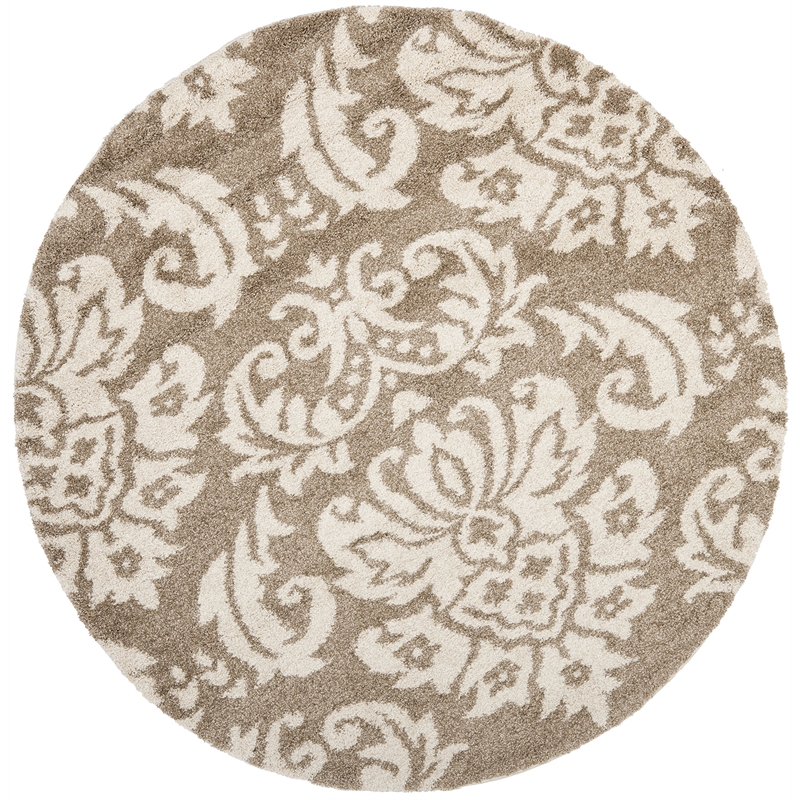 Safavieh Florida Shag 5' Round Power Loomed Rug