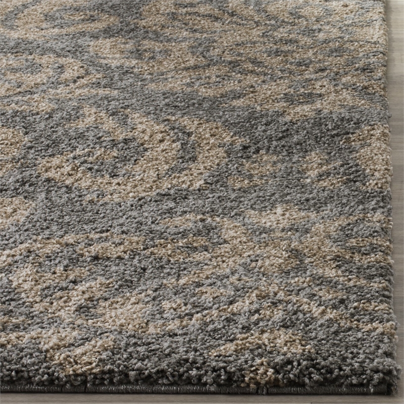 Safavieh Florida Shag 4' Round Power Loomed Rug