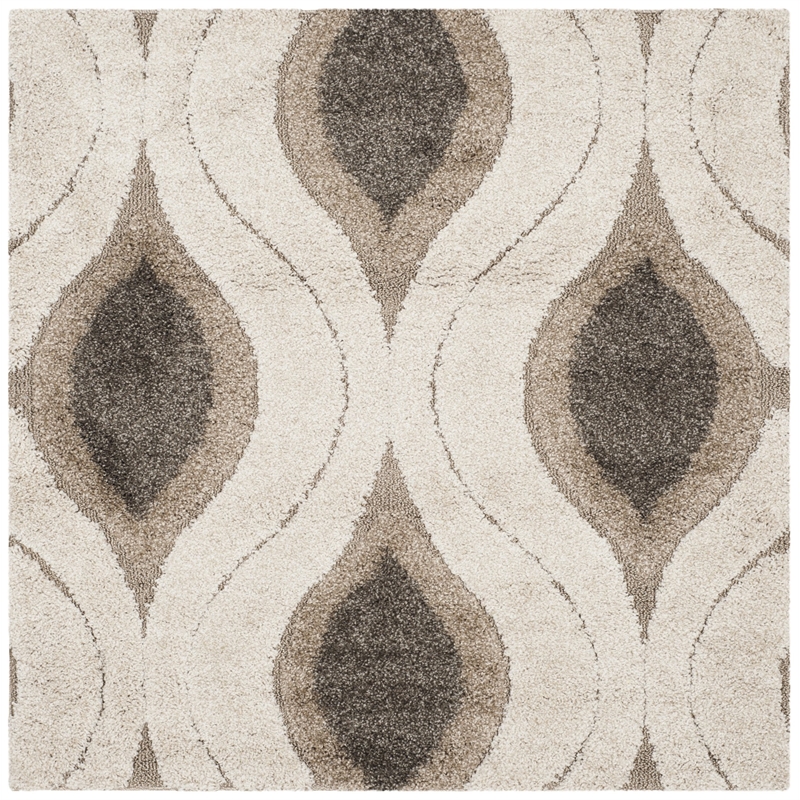 Safavieh Florida Shag 4' Square Power Loomed Rug
