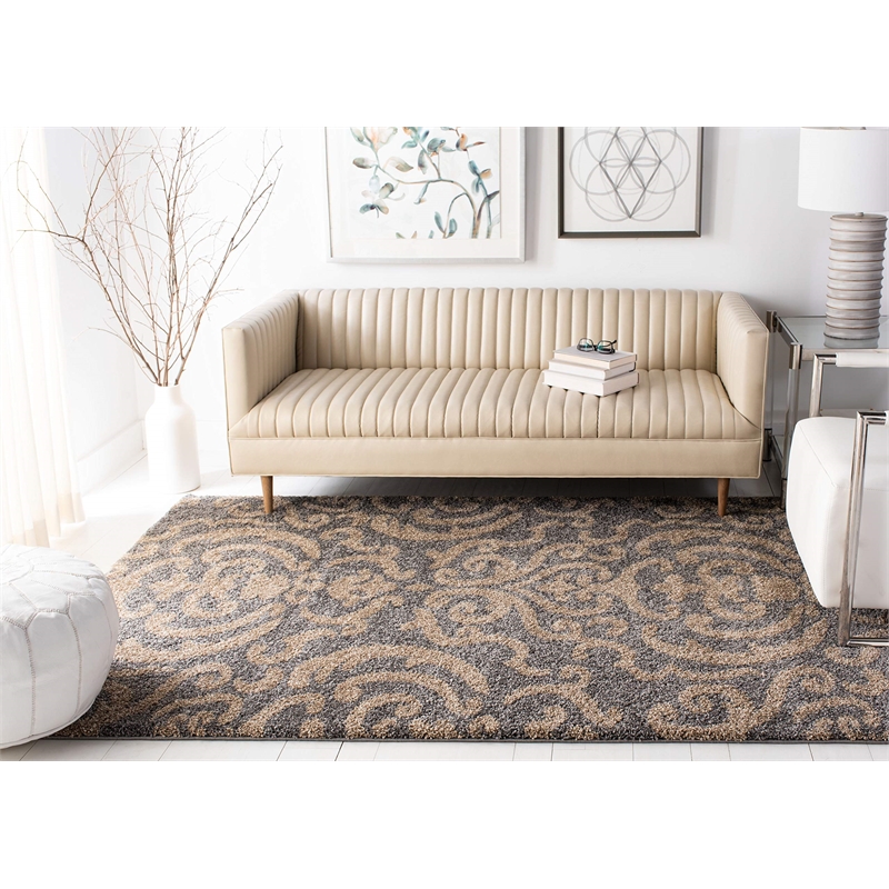 Safavieh Florida Shag 4' Square Power Loomed Rug