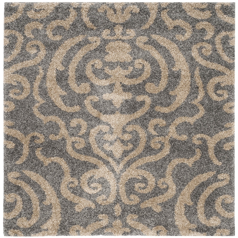 Safavieh Florida Shag 4' Square Power Loomed Rug