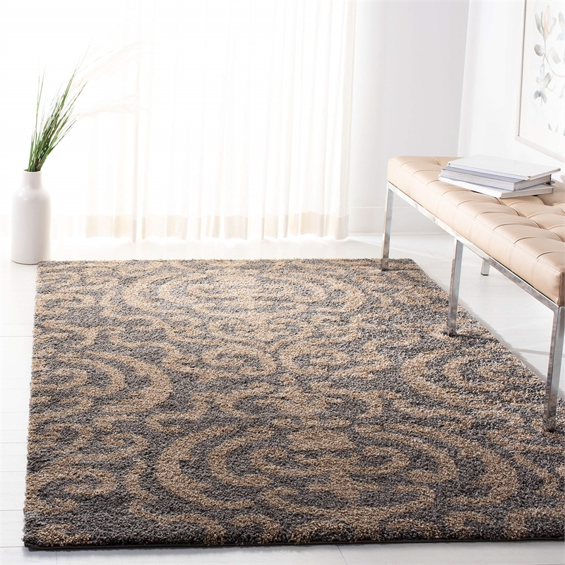 Safavieh Florida Shag 5' Square Power Loomed Rug