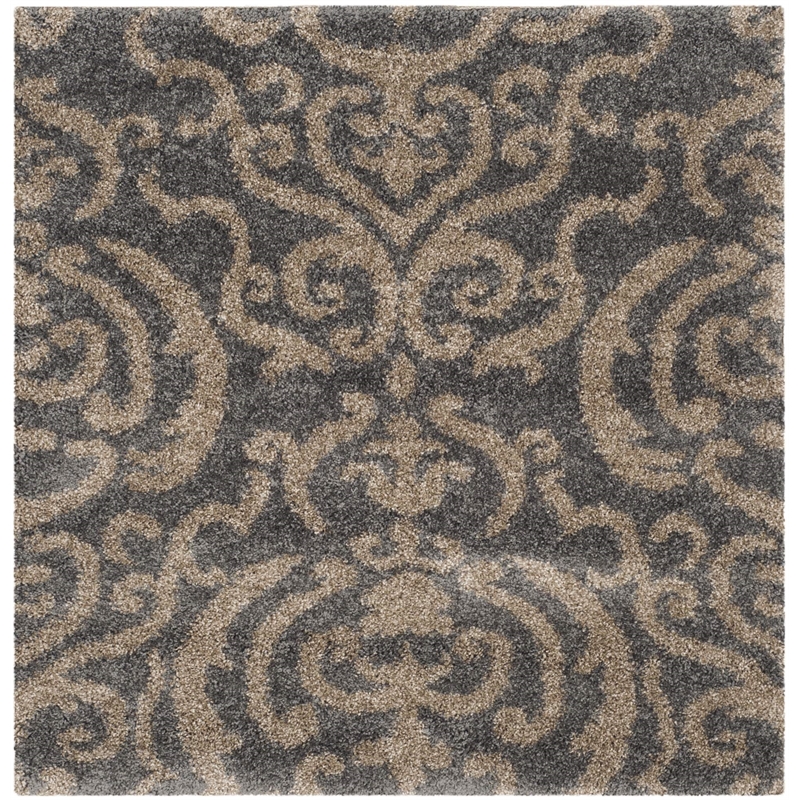 Safavieh Florida Shag 5' Square Power Loomed Rug