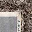 Safavieh Paris Shag 5' X 8' Hand Tufted Polyester Rug in Sable
