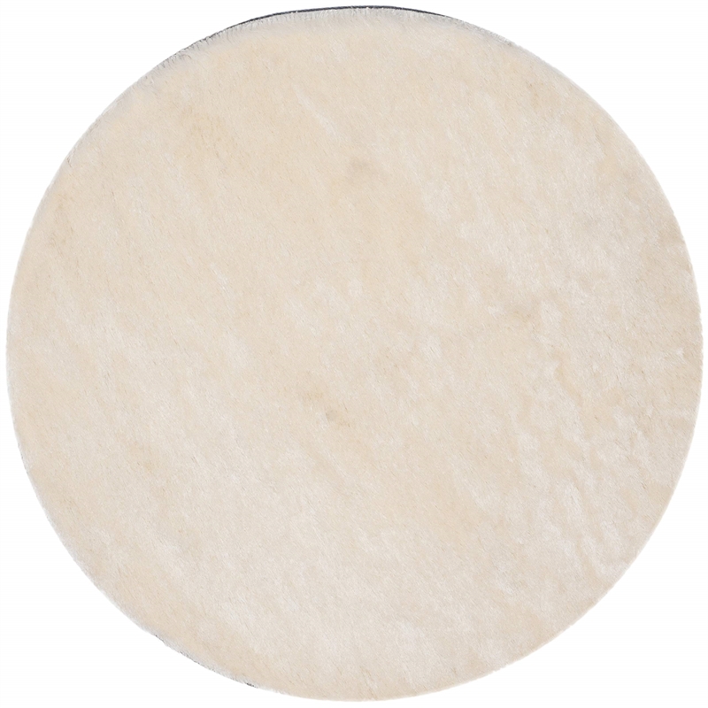 Safavieh Paris Shag 9' Round Hand Tufted Polyester Rug in Sable