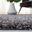 Safavieh Paris Shag 2' X 3' Hand Tufted Polyester Rug in Gray and Gray