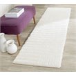 Safavieh 3D Shag 6' Round Hand Tufted Rug in Pearl