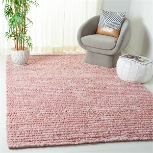 Safavieh Shag 4' X 6' Handmade Rug in Pink