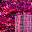 Safavieh Shag 6' Square Hand Woven Rug in Fuchsia