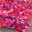 Safavieh Shag 6' Square Hand Woven Rug in Fuchsia